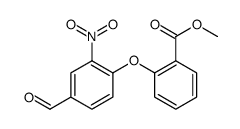 METHYL 2-(4-FORMYL-2-NITROPHENOXY)BENZENECARBOXYLATE structure