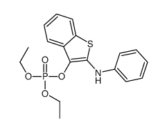 (2-anilino-1-benzothiophen-3-yl) diethyl phosphate结构式