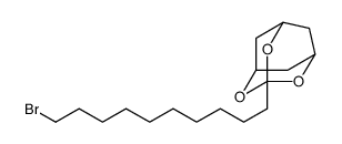 2,4,10-Trioxatricyclo[3.3.1.13,7]decane, 3-(10-bromodecyl)结构式