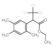 Benzeneaceticacid, 2,4,5-trimethyl-a-(trichloromethyl)-, ethyl ester Structure