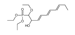 1-diethoxyphosphoryl-1-ethoxydeca-3,5,7-trien-2-ol结构式