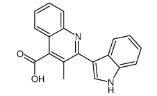 2-(1H-indol-3-yl)-3-methylquinoline-4-carboxylic acid Structure