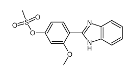 2-(2'-methoxy-4'-methanesulfonyloxy-phenyl)-benzimidazole结构式