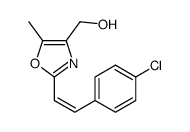[2-[2-(4-chlorophenyl)ethenyl]-5-methyl-1,3-oxazol-4-yl]methanol结构式