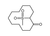 2-methylsulfonylcyclododecan-1-one Structure