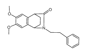 1,4-ethano-2-(2-phenylethyl)-3-oxo-6,7-dimethoxy-1,2,3,4-tetrahydroisoquinoline结构式