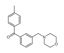 4'-METHYL-3-MORPHOLINOMETHYL BENZOPHENONE结构式