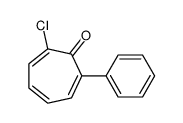 2-chloro-7-phenylcyclohepta-2,4,6-trien-1-one Structure