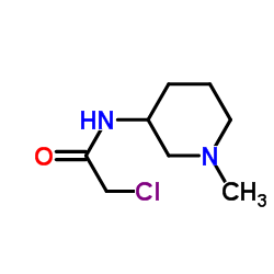 2-Chloro-N-(1-methyl-3-piperidinyl)acetamide结构式