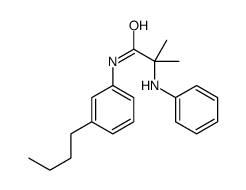 2-anilino-N-(3-butylphenyl)-2-methylpropanamide结构式