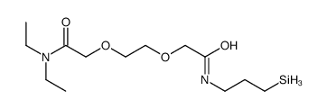 2-[2-[2-(diethylamino)-2-oxoethoxy]ethoxy]-N-(3-silylpropyl)acetamide结构式