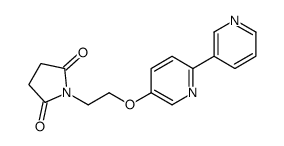 1-[2-(6-pyridin-3-ylpyridin-3-yl)oxyethyl]pyrrolidine-2,5-dione结构式