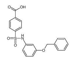 4-[(3-phenylmethoxyphenyl)sulfamoyl]benzoic acid结构式