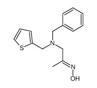 N-[1-[benzyl(thiophen-2-ylmethyl)amino]propan-2-ylidene]hydroxylamine Structure