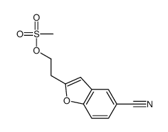 2-(5-cyano-1-benzofuran-2-yl)ethyl methanesulfonate Structure