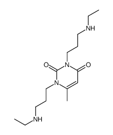 1,3-bis[3-(ethylamino)propyl]-6-methylpyrimidine-2,4-dione结构式