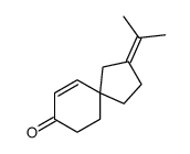 3-propan-2-ylidenespiro[4.5]dec-9-en-8-one结构式