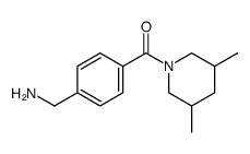 Methanone, [4-(aminomethyl)phenyl](3,5-dimethyl-1-piperidinyl) Structure
