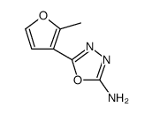 1,3,4-Oxadiazol-2-amine, 5-(2-methyl-3-furanyl)结构式