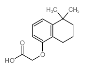 Acetic acid,2-[(5,6,7,8-tetrahydro-5,5-dimethyl-1-naphthalenyl)oxy]- structure