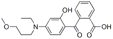 2-[4-[N-Ethyl-N-(3-methoxypropyl)amino]-2-hydroxybenzoyl]benzoic acid结构式