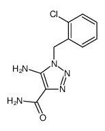 5-amino-1-(2-chlorobenzyl)-1H-1,2,3-triazole-4-carboxamide Structure