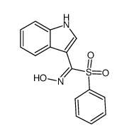 (1H-indol-3-yl)(phenylsulfonyl)methanone oxime Structure