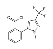 2-[2-methyl-5-(trifluoromethyl)pyrazol-3-yl]benzoyl chloride结构式