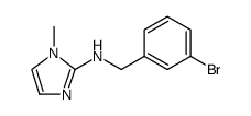 1H-Imidazol-2-amine, N-[(3-bromophenyl)methyl]-1-methyl Structure
