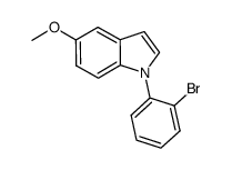 1-(2-bromophenyl)-5-methoxy-1H-indole结构式
