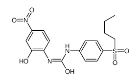 1-(4-butylsulfonylphenyl)-3-(2-hydroxy-4-nitrophenyl)urea Structure