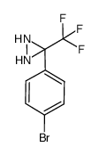 3-(4-bromophenyl)-3-(trifluoromethyl)diaziridine结构式