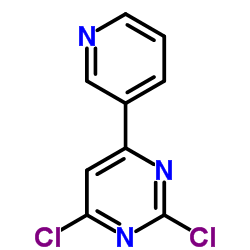 2,4-Dichloro-6-(3-pyridinyl)pyrimidine结构式