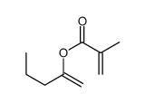 pent-1-en-2-yl 2-methylprop-2-enoate结构式