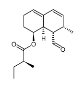 (1S,7S,8S,8aR)-8-formyl-7-methyl-1,2,3,7,8,8a-hexahydronaphthalen-1-yl (S)-2-methylbutanoate结构式