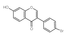 3-(4-bromophenyl)-7-hydroxychromen-4-one结构式