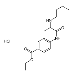 butyl-[1-(4-ethoxycarbonylanilino)-1-oxopropan-2-yl]azanium,chloride Structure