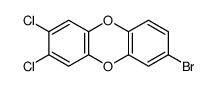 7-bromo-2,3-dichlorodibenzo-p-dioxin Structure