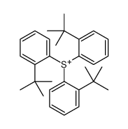 tris(2-tert-butylphenyl)sulfanium Structure