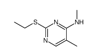 (2-ethylmercapto-5-methyl-pyrimidin-4-yl)-methyl-amine结构式