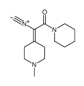 2-isocyano-2-(1-methylpiperidin-4-ylidene)-1-piperidin-1-ylethanone Structure