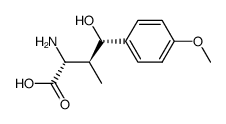 (2R,3S,4S)-2-Amino-4-hydroxy-4-(4-methoxyphenyl)-3-methylbutansaeure Structure