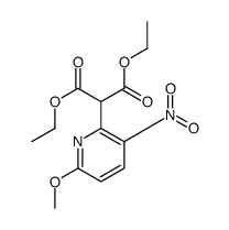 Diethyl (6-methoxy-3-nitro-2-pyridinyl)malonate结构式