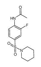 N-[2-fluoro-4-(piperidin-1-sulfonyl)phenyl]acetamide结构式