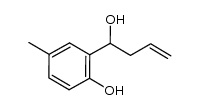 2-(1-hydroxybut-3-en-1-yl)-4-methylphenol结构式