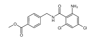 4-[(2-amino-4,6-dichloro-benzoylamino)-methyl]-benzoic acid methyl ester Structure