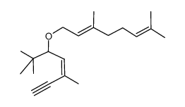 (E)-1-((Z)-1-tert-butyl-3-methyl-pent-2-en-4-ynyloxy)-3,7-dimethyl-octa-2,6-diene Structure