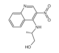 (2S)-2-[(3-nitroquinolin-4-yl)amino]propan-1-ol Structure