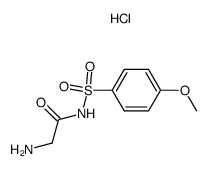 N-(2-amino-acetyl)-4-methoxy-benzenesulfonamide hydrochloride Structure