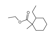 1-Methyl-2-aethyl-1-aethoxycarbonyl-cyclo-hexan Structure